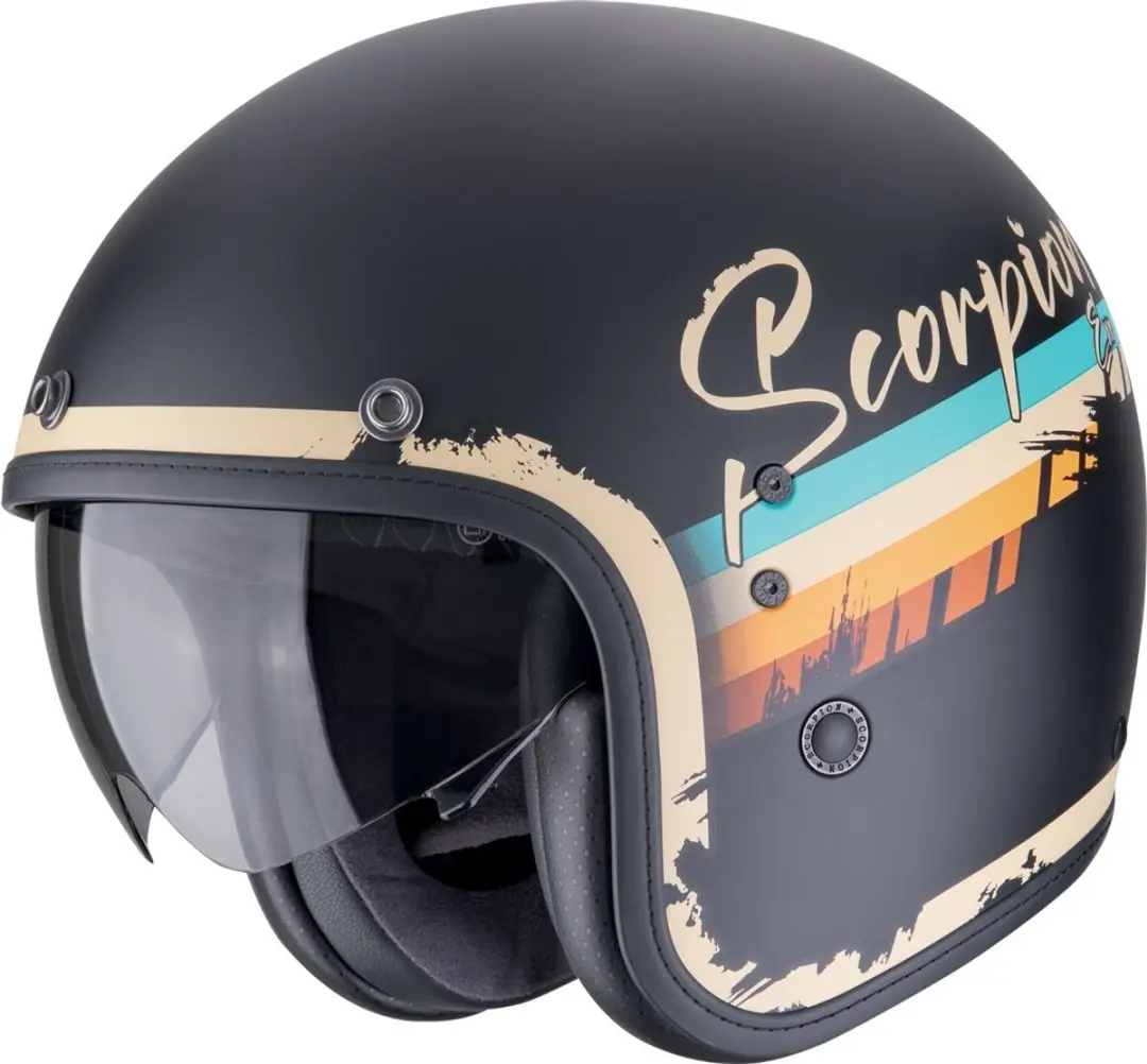 Scorpion Belfast Evo Adonis Zwart Beige Jethelm