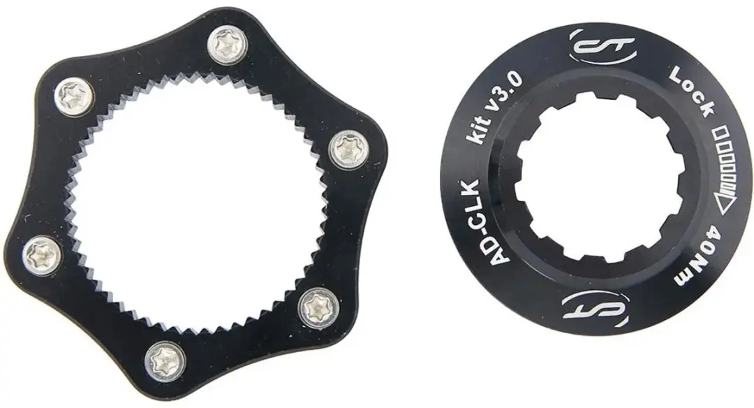 Contec Remschijfadapter Center Lock 6-bouts - 5cm - Zwart