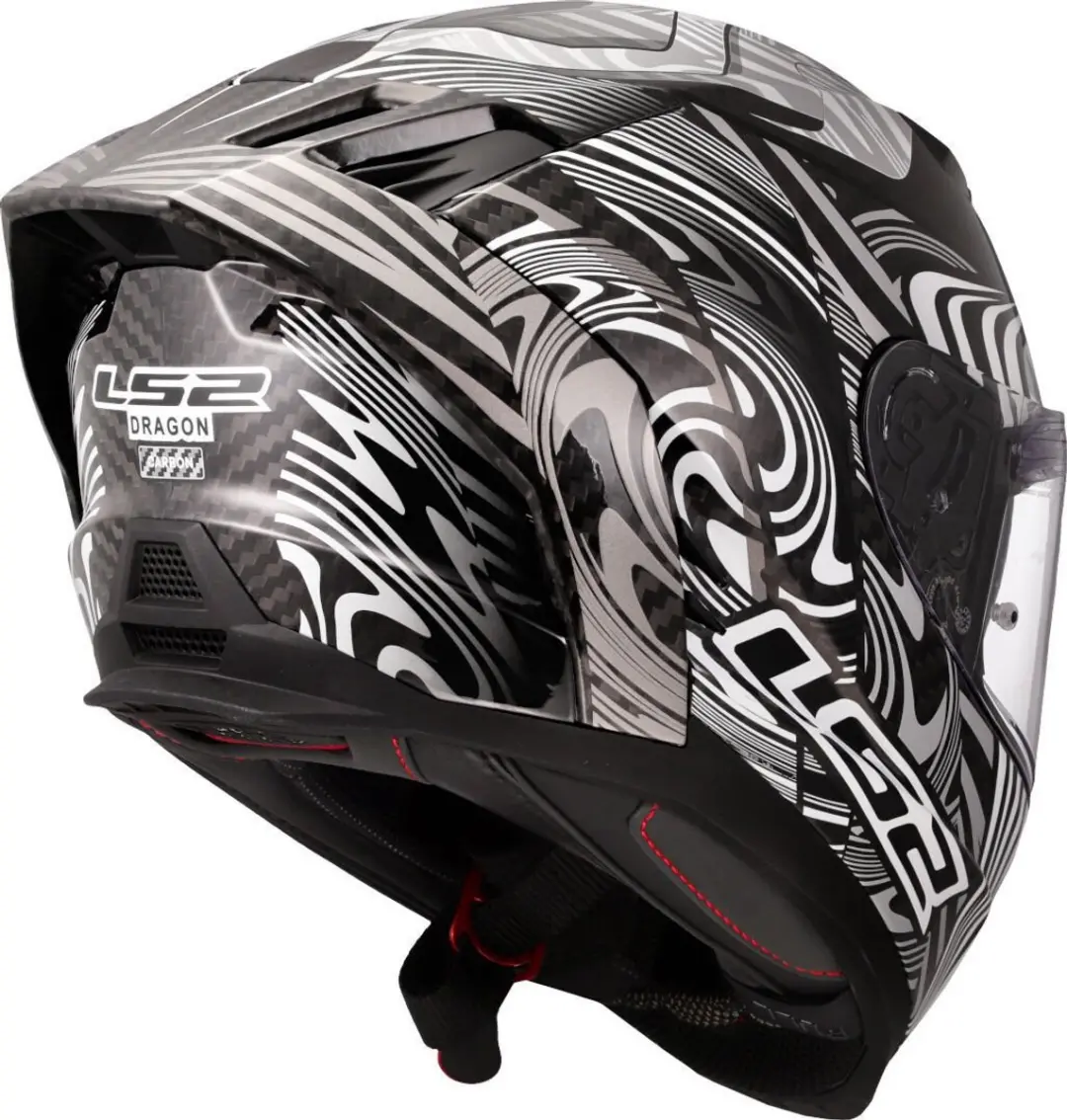 LS2 FF807 Dragon Enthum Integraalhelm - XXXL - Zwart/Zilver