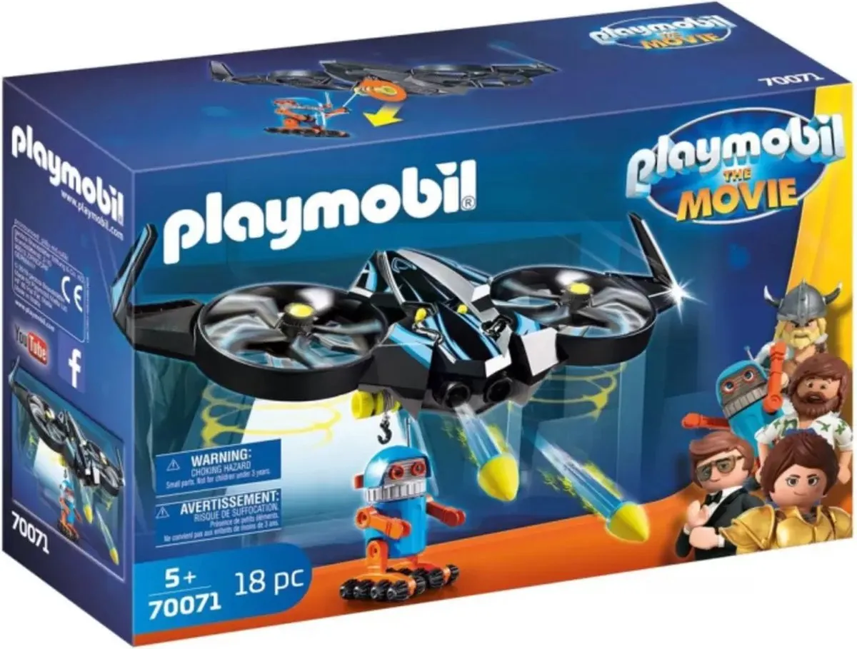 Playmobil Robotitron met Drone 70071 - Multicolor