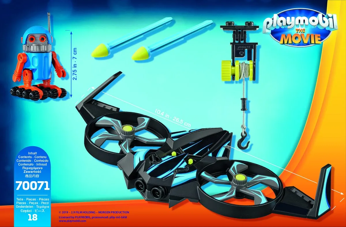 Playmobil Robotitron met Drone 70071 - Multicolor