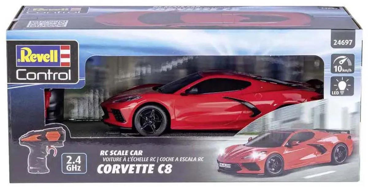 Revell RC Sport Auto Corvette C8 REV24697 - 1:24 - Rood