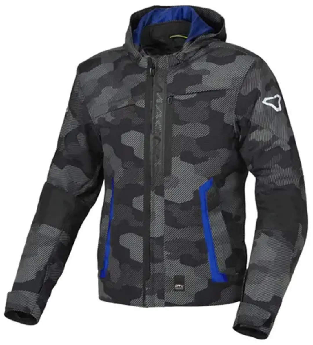 Macna Riggor Textile Waterproof Jas Zwart Blauw