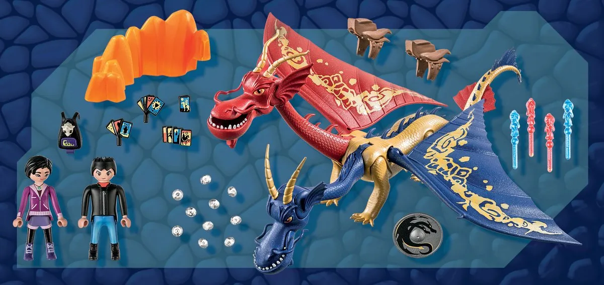Playmobil Dragons Wu & Wei met Jun - 71080