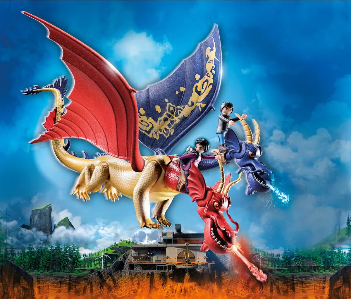 Playmobil Dragons Wu & Wei met Jun - 71080