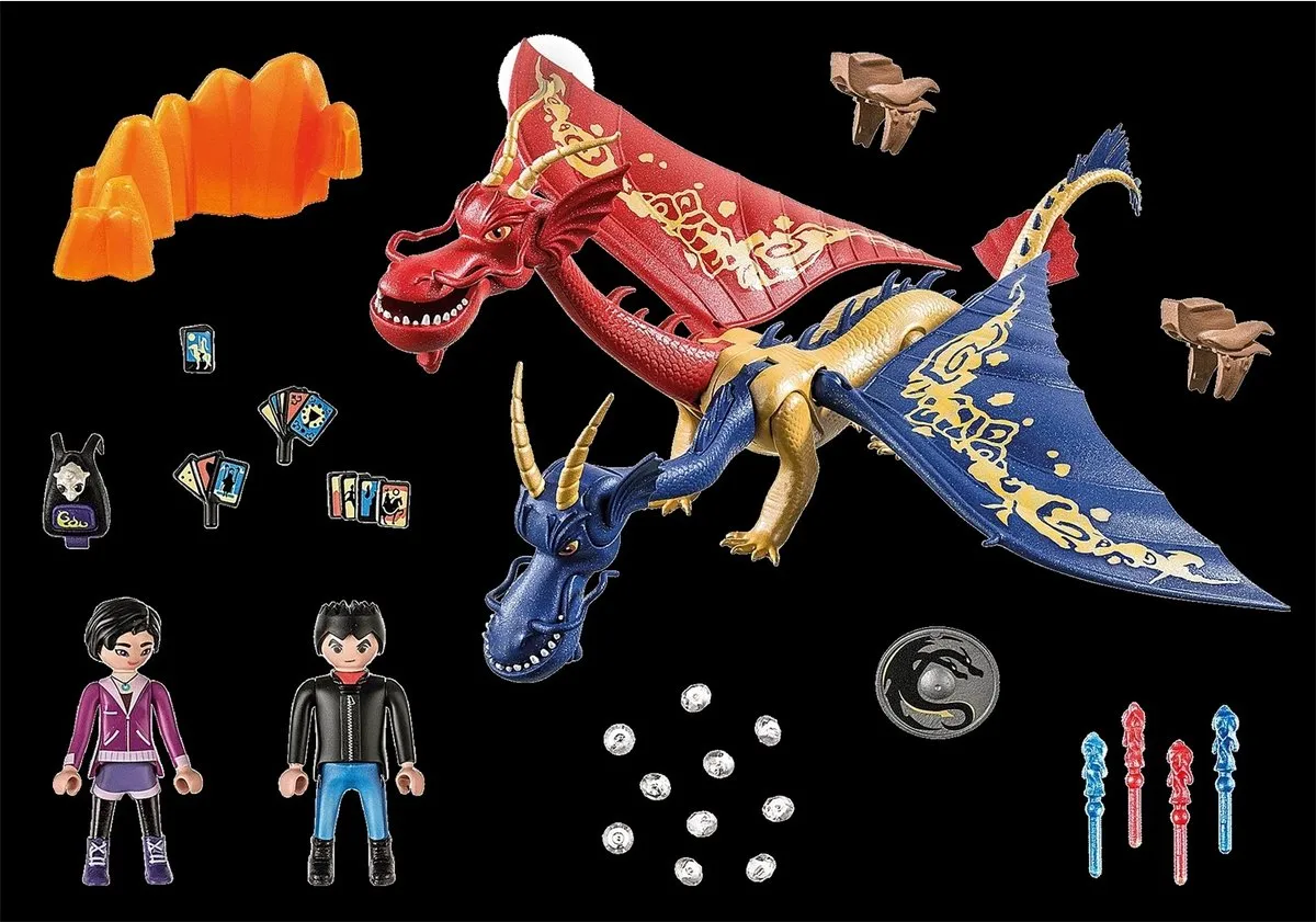 Playmobil Dragons Wu & Wei met Jun - 71080