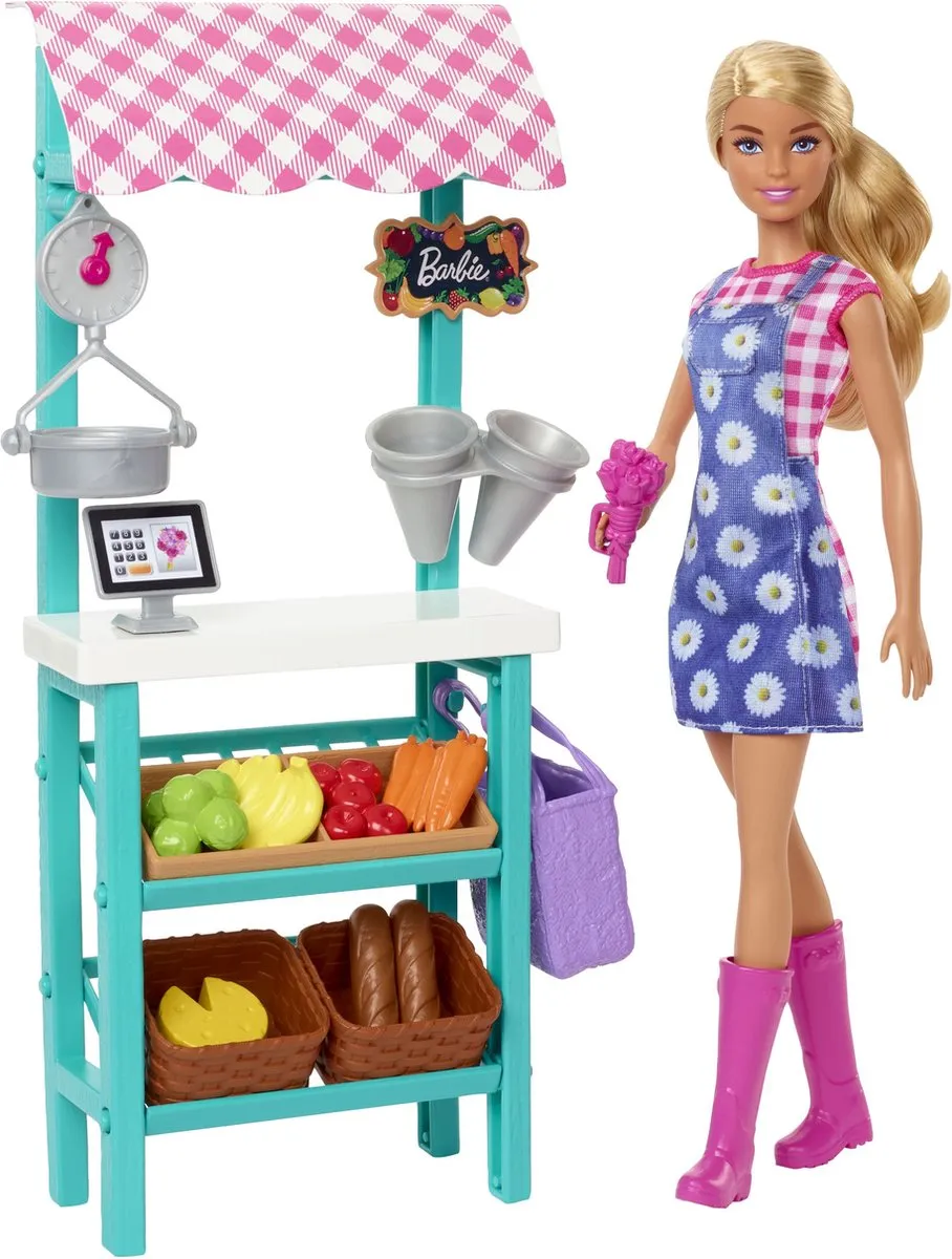 Barbie Boerenmarkt Speelfigurenset HCN22