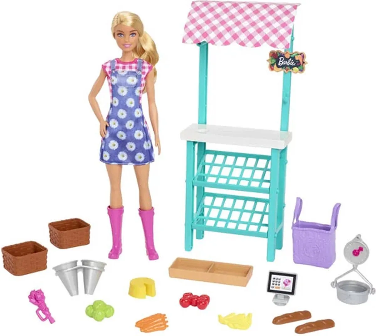 Barbie Boerenmarkt Speelfigurenset HCN22 - Multicolor - afbeelding 5 van 6