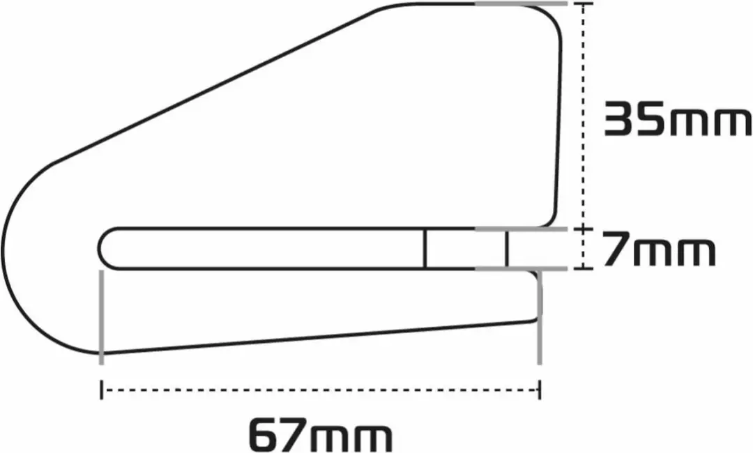 Oxford XD14 LK275 Schijfremslot ART-4 - 14mm - Zwart