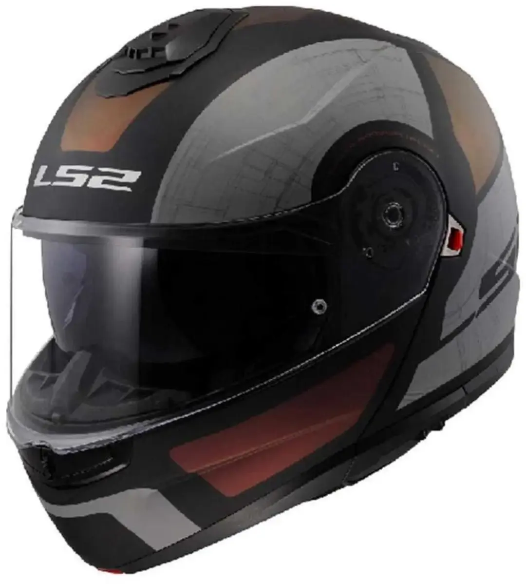 LS2 FF908 Strobe II Orion Systeemhelm - XS - Mat Zwart/Paars/Blauw