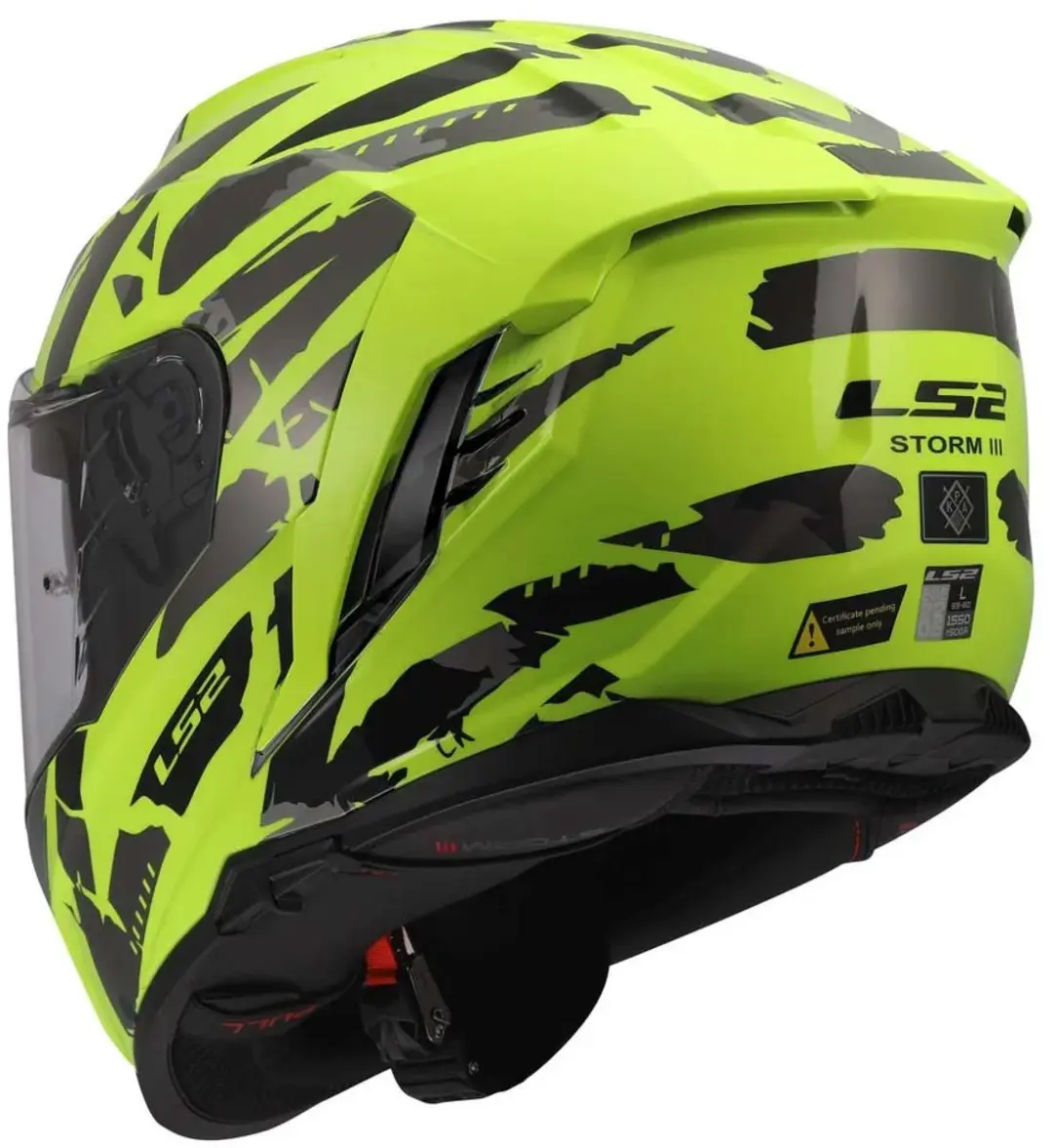 LS2 FF818 Storm III Kaos Helm - M Geel/Zwart