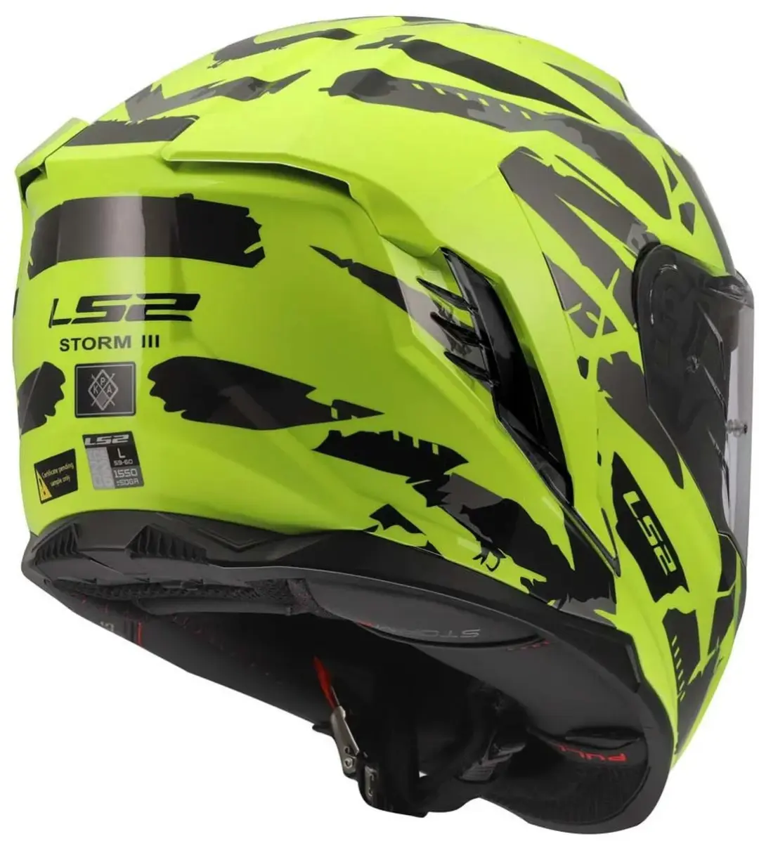 LS2 FF818 Storm III Kaos Helm - M Geel/Zwart