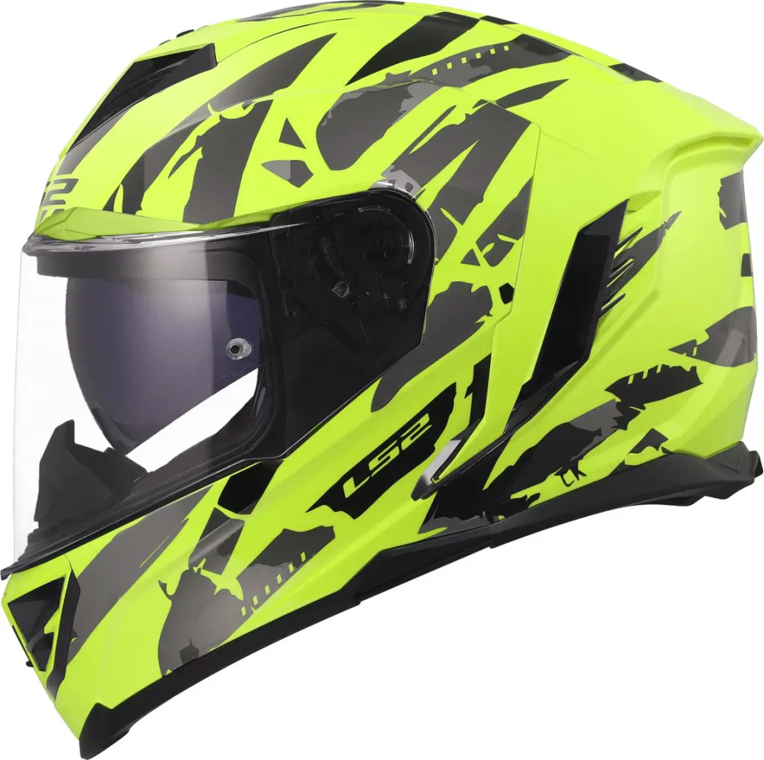 LS2 FF818 Storm III Kaos Helm - M Geel/Zwart