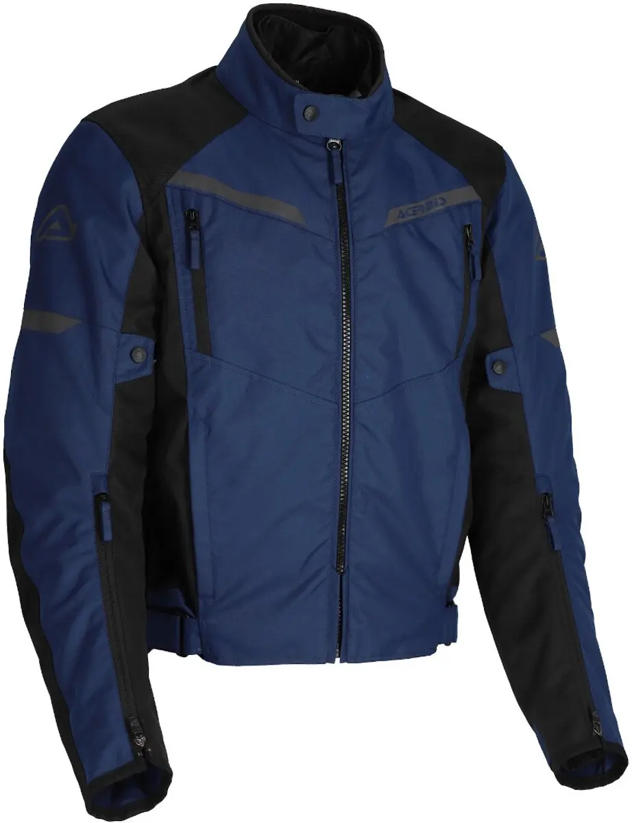 Acerbis X-Street Zwart Blauw Textiele Motorjas