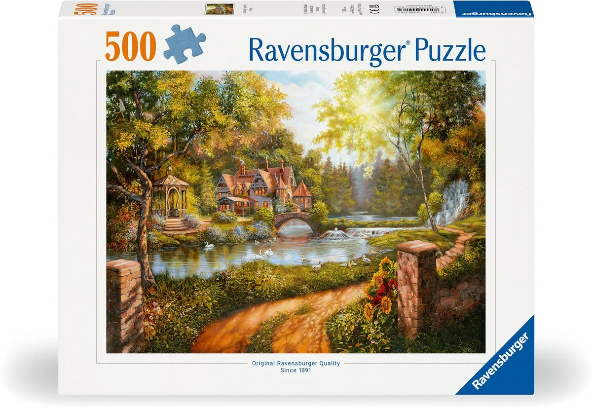 Ravensburger Cottage by the River Puzzel 500 Stuks