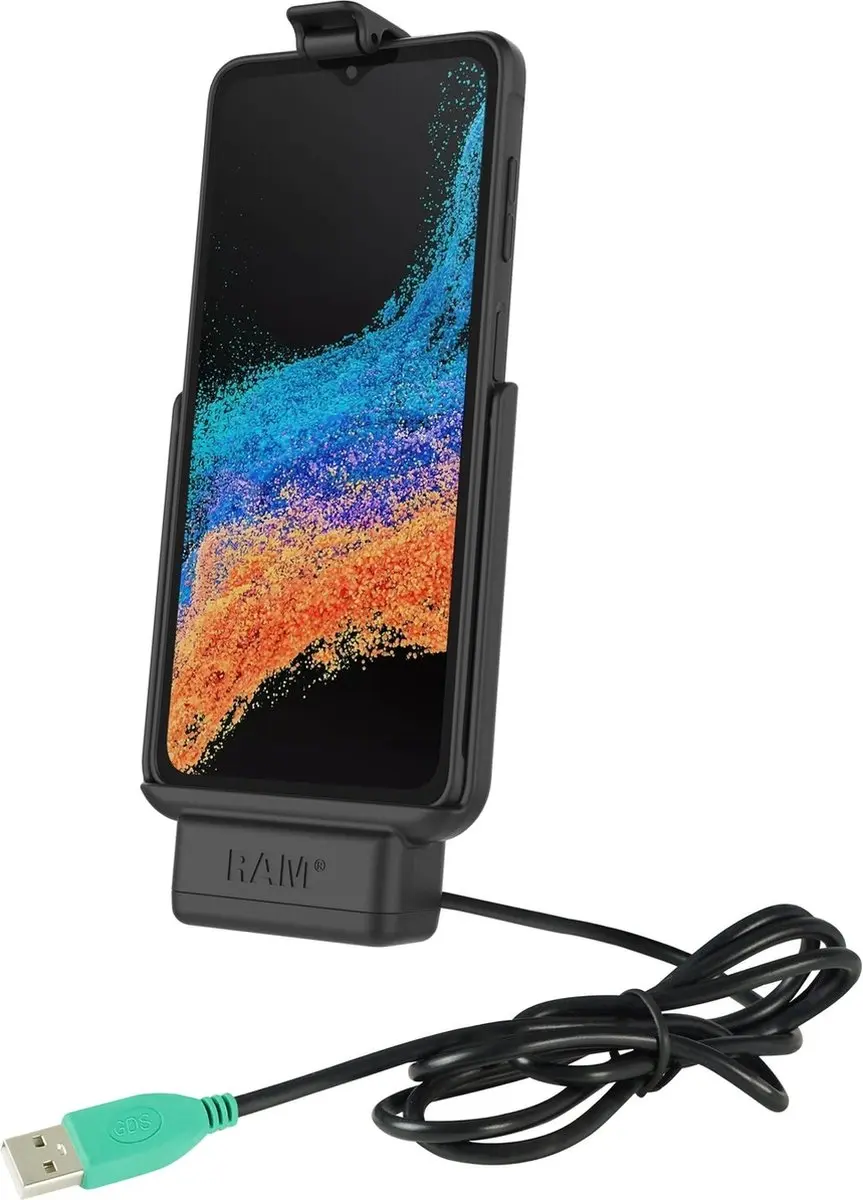 RAM Powered Dock voor Samsung Xcover6 Pro zonder Hoesje