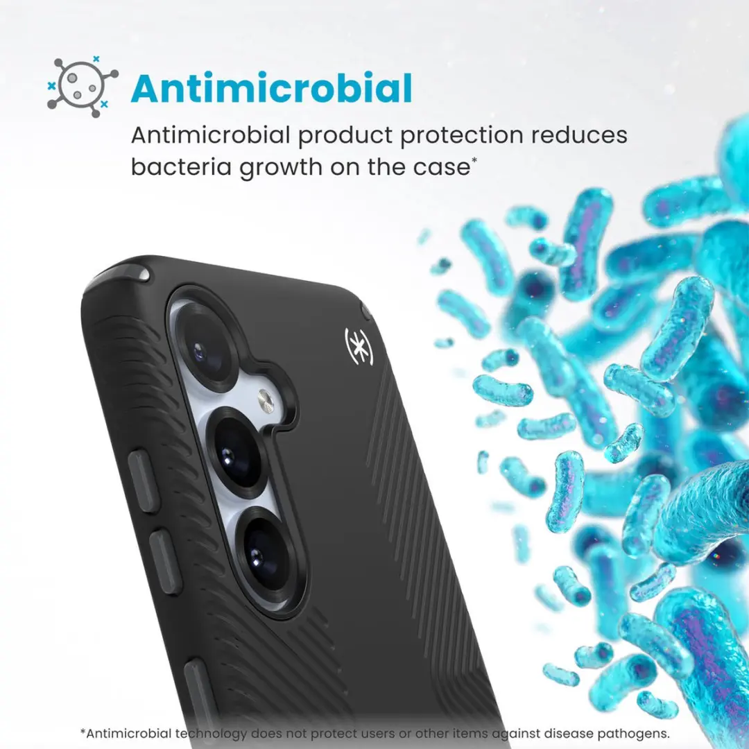 Speck Presidio2 Grip 150866-3205 Hoesje - Samsung Galaxy S24/S25 - Zwart - afbeelding 5 van 6
