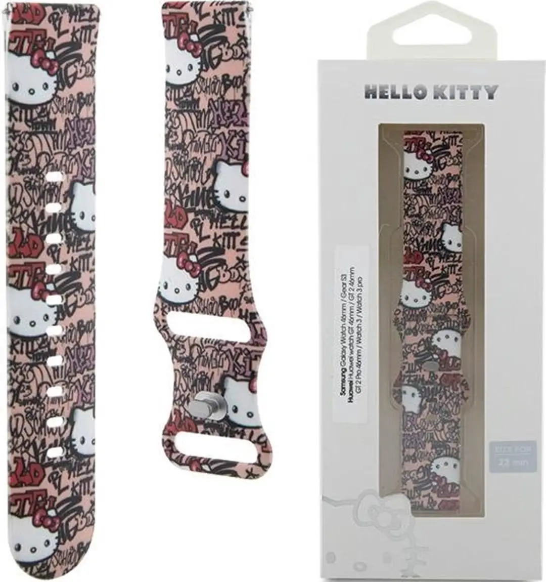 Hello Kitty Siliconen Horlogeband 22mm
