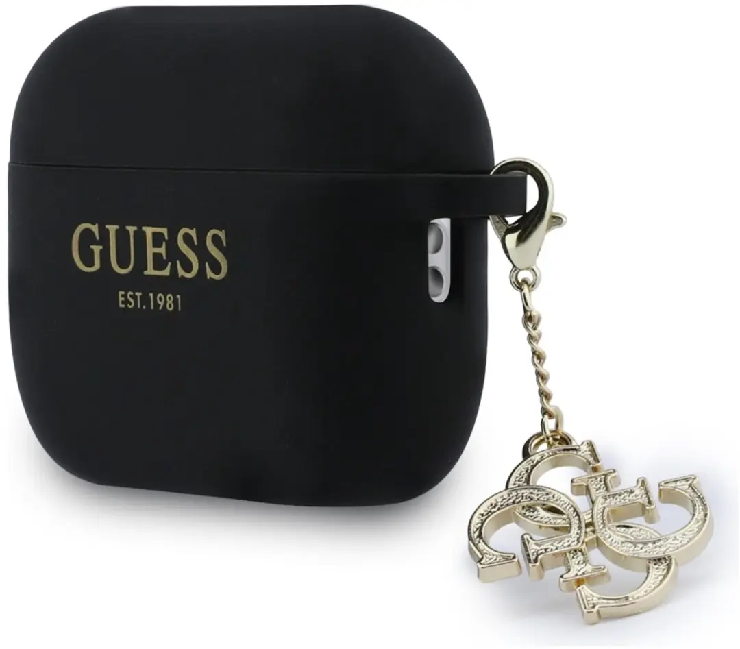 Guess Siliconen Hoesje AirPods Pro 3 - 4G-Charm - Transparent - MPN 3666339574864 - afbeelding 2 van 5