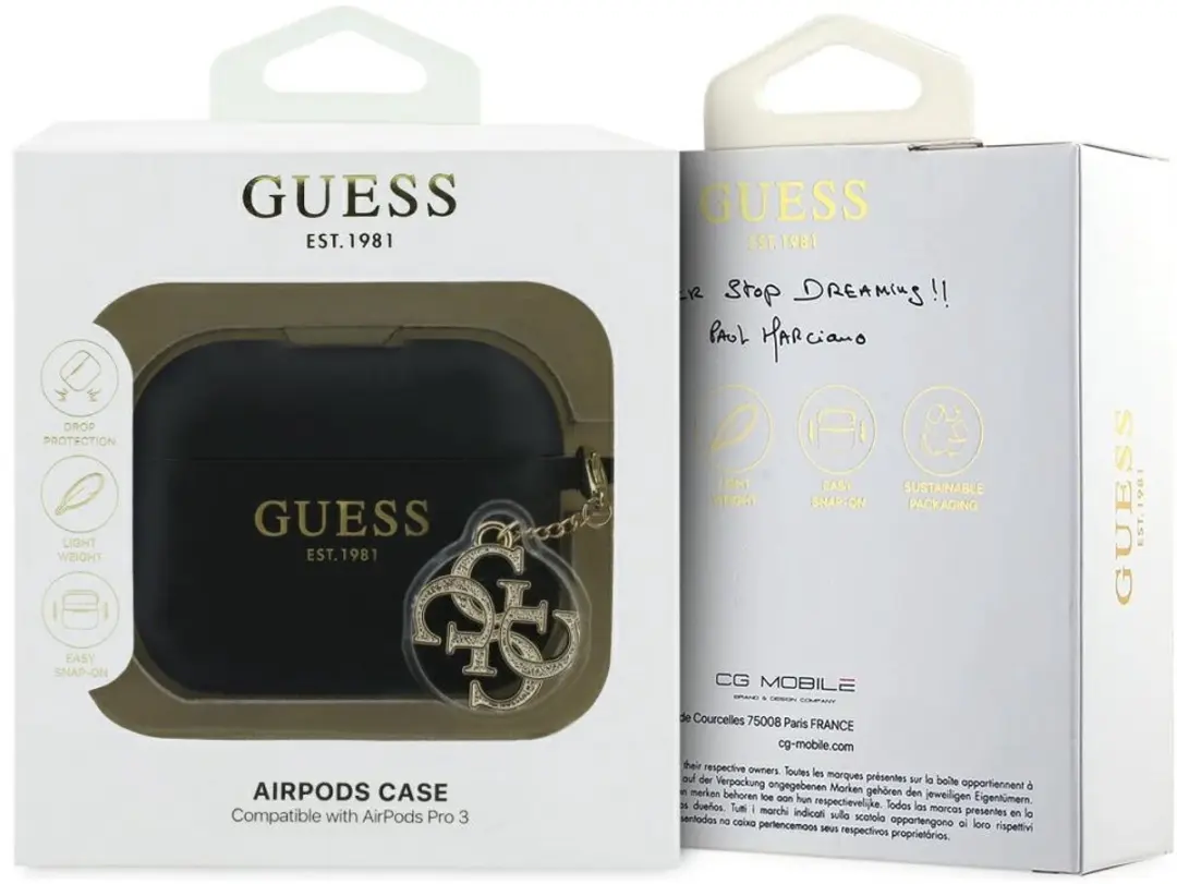 Guess Siliconen Hoesje AirPods Pro 3 - 4G-Charm - Transparent - MPN 3666339574864 - afbeelding 3 van 5