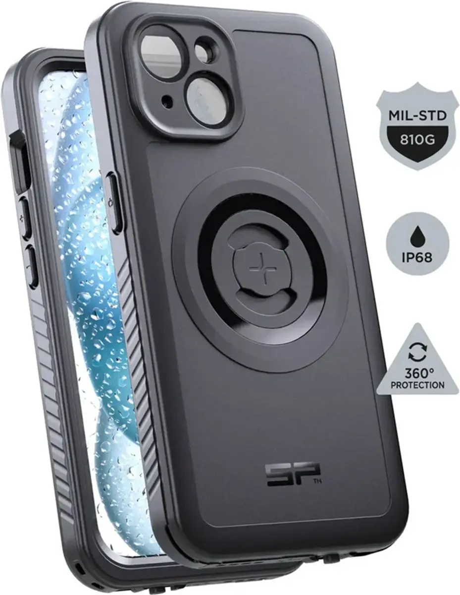 SP Connect Xtreme SPC+ iPhone 15 Hoesje - MagSafe - Zwart - afbeelding 6 van 6