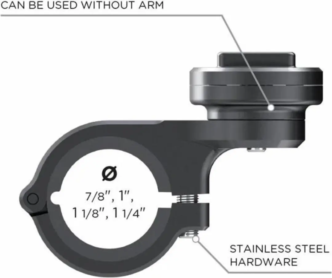SP Connect Moto Mount 3D Telefoonhouder - Zwart