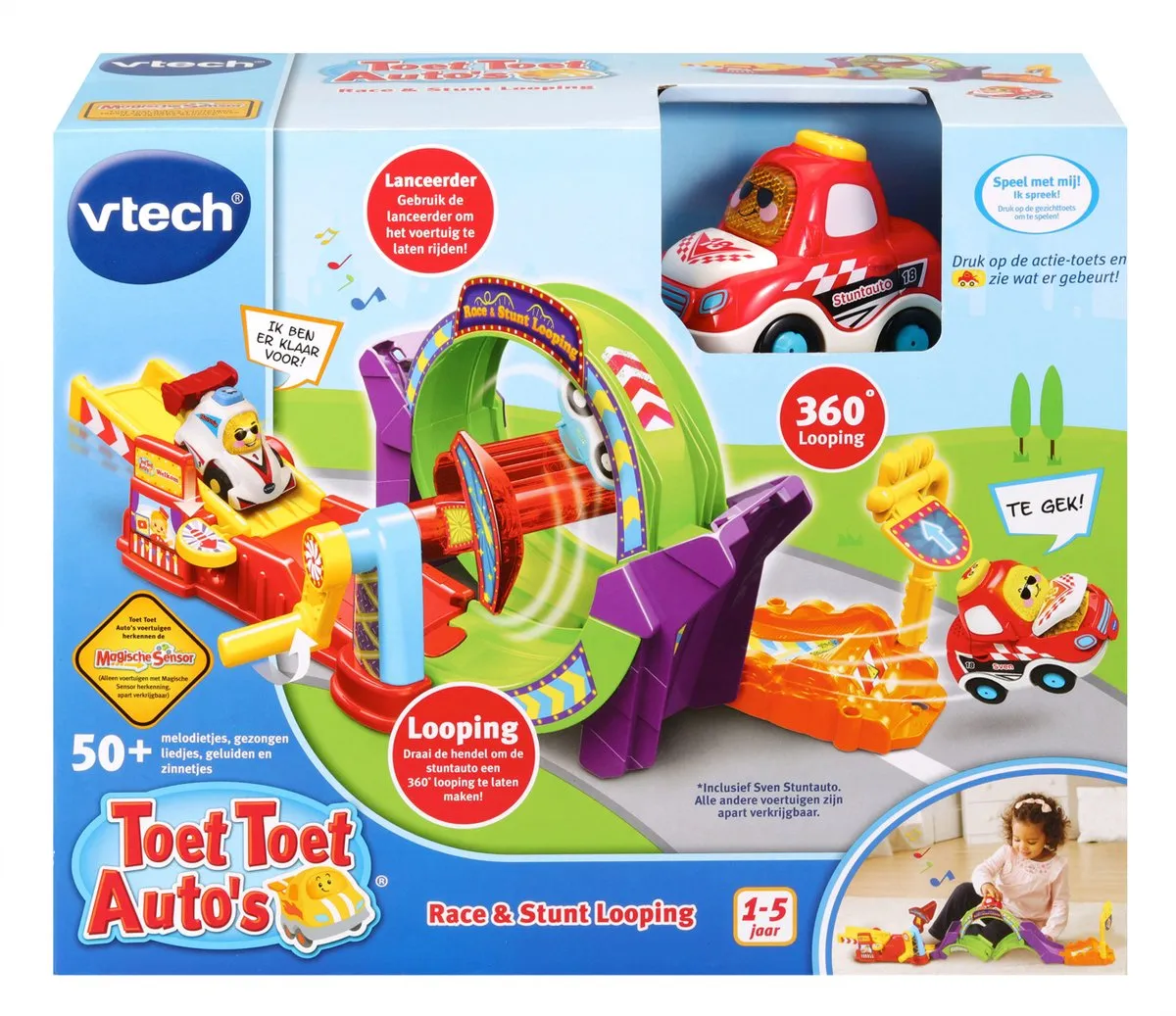 VTech Toet Toet Auto's Race & Stunt Looping - Multikleuren - afbeelding 6 van 6