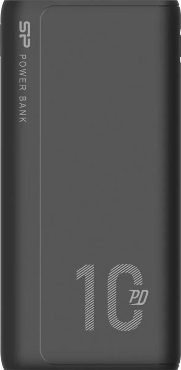 Silicon Power QP15 Powerbank 10000mAh - 2x USB - Zwart - afbeelding 2 van 3