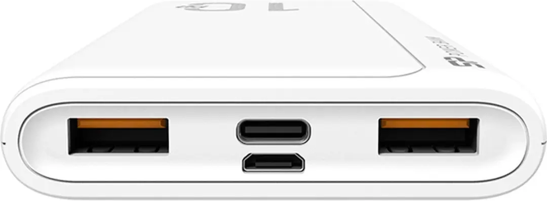 Silicon Power QP15 Power Bank 10000mAh - 3x Opladen - Wit - afbeelding 2 van 4