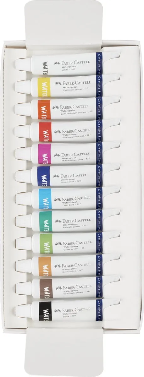 Faber-Castell Waterverfset FC-169612 - 12 Kleuren 9ml