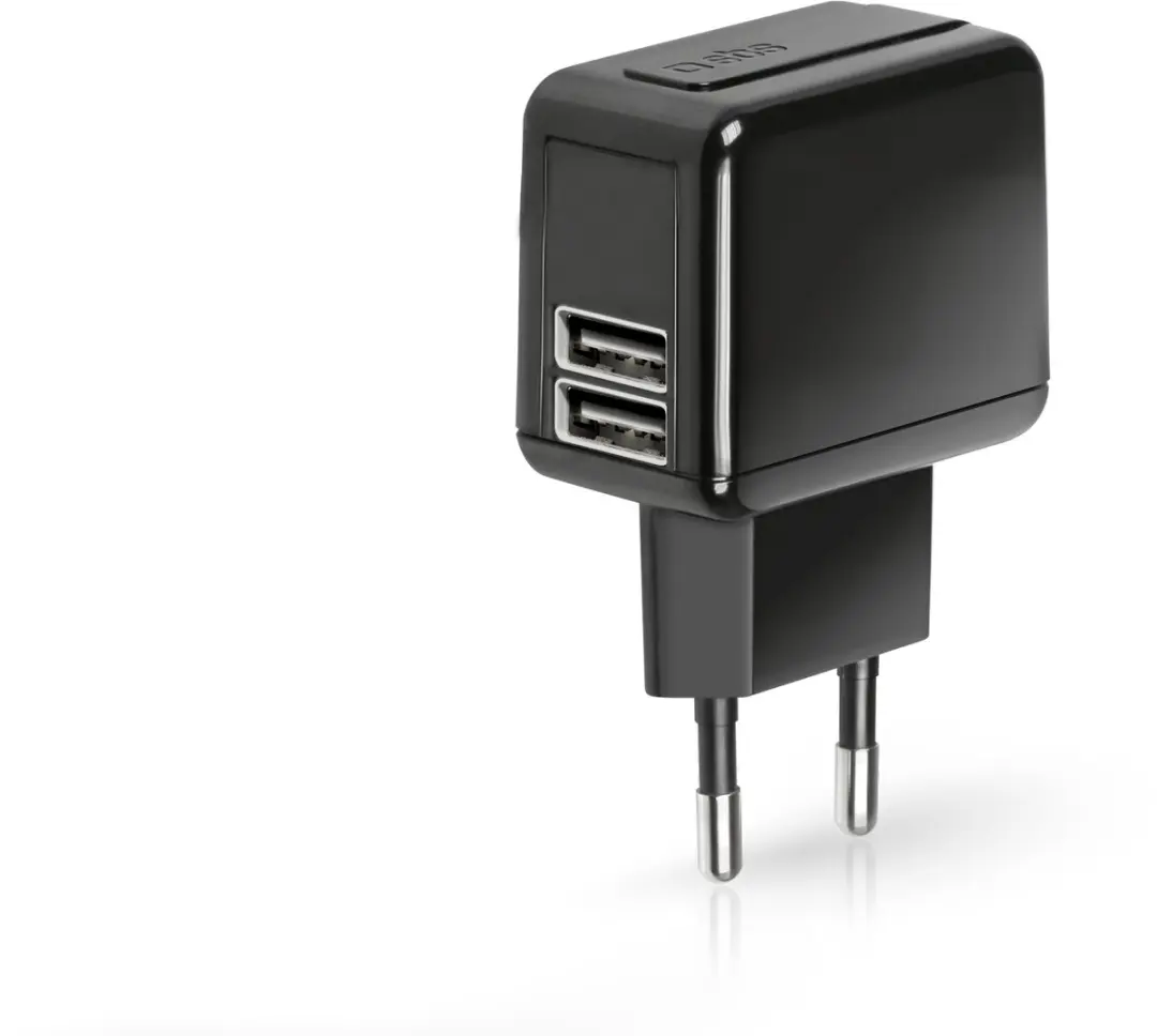 SBS TETRAV2USB2A oplader voor mobiele apparatuur Universeel Zwart AC Binnen