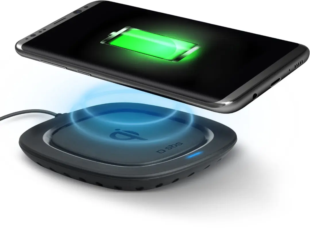 SBS TEWIRELESSQI5W oplader voor mobiele apparatuur Smartphone Zwart DC Draadloos