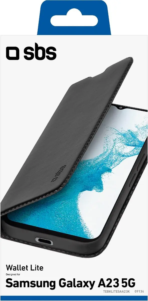SBS Wallet Lite Telefoonhoesje geschikt voor Samsung Galaxy A23