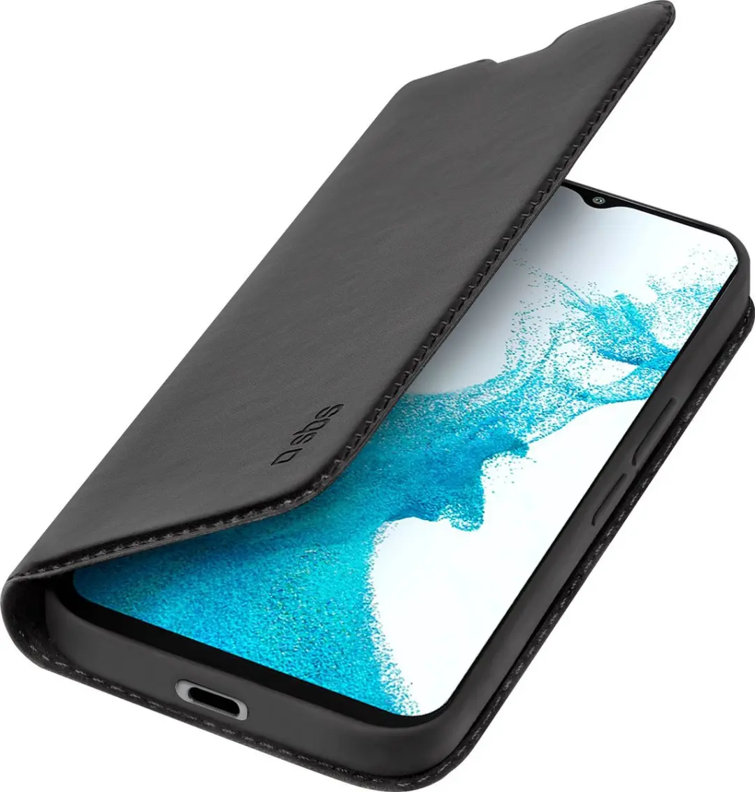 SBS Wallet Lite TEBKLITESAA23K Telefoonhoesje - Samsung Galaxy A23 - 2 Pasjes - Zwart - afbeelding 2 van 2