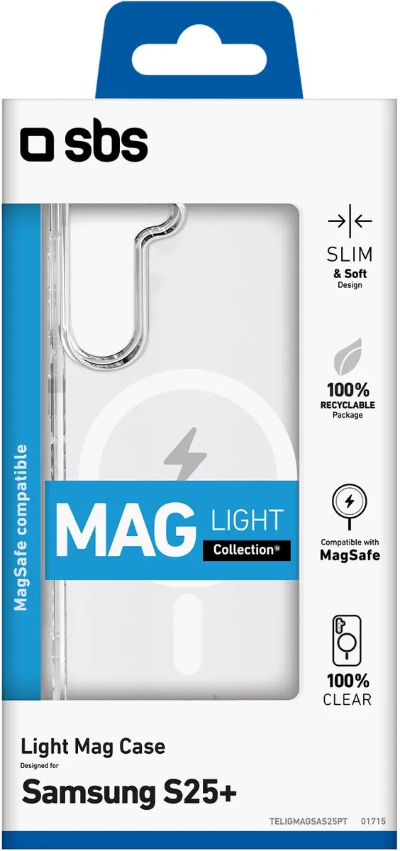 SBS TELIGMAGSAS25PT Hoes Samsung Galaxy S23 - Transparant