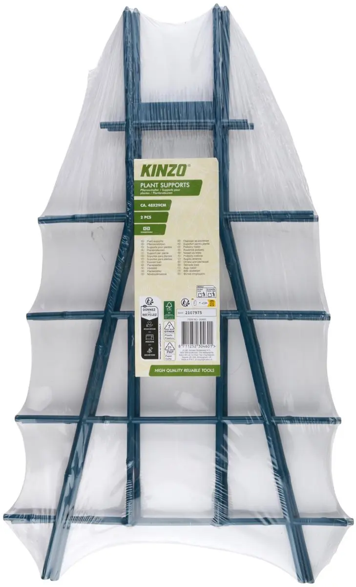 Kinzo Plantensteunen Set 2 - 48x29cm - Groen - afbeelding 3 van 4