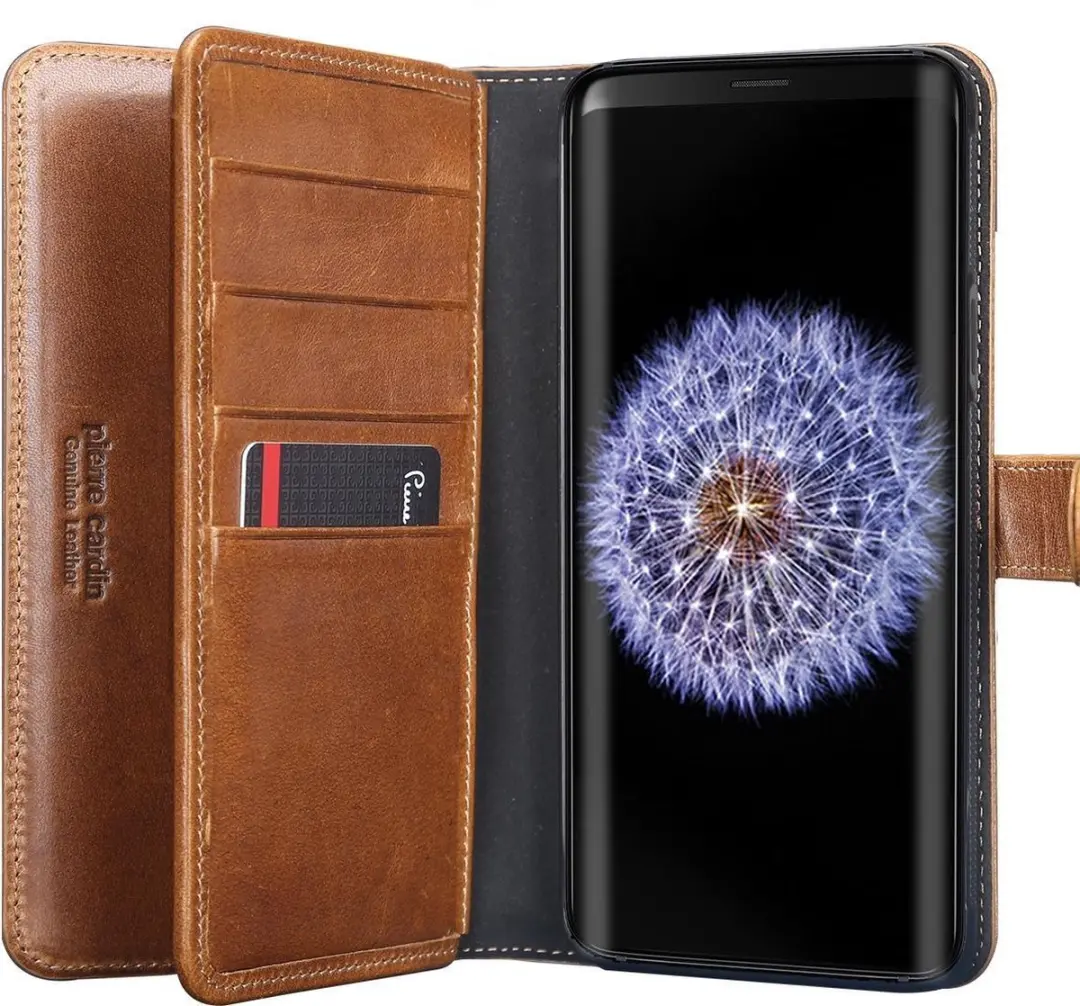 Pierre Cardin Bruin hoesje Galaxy S9 Plus