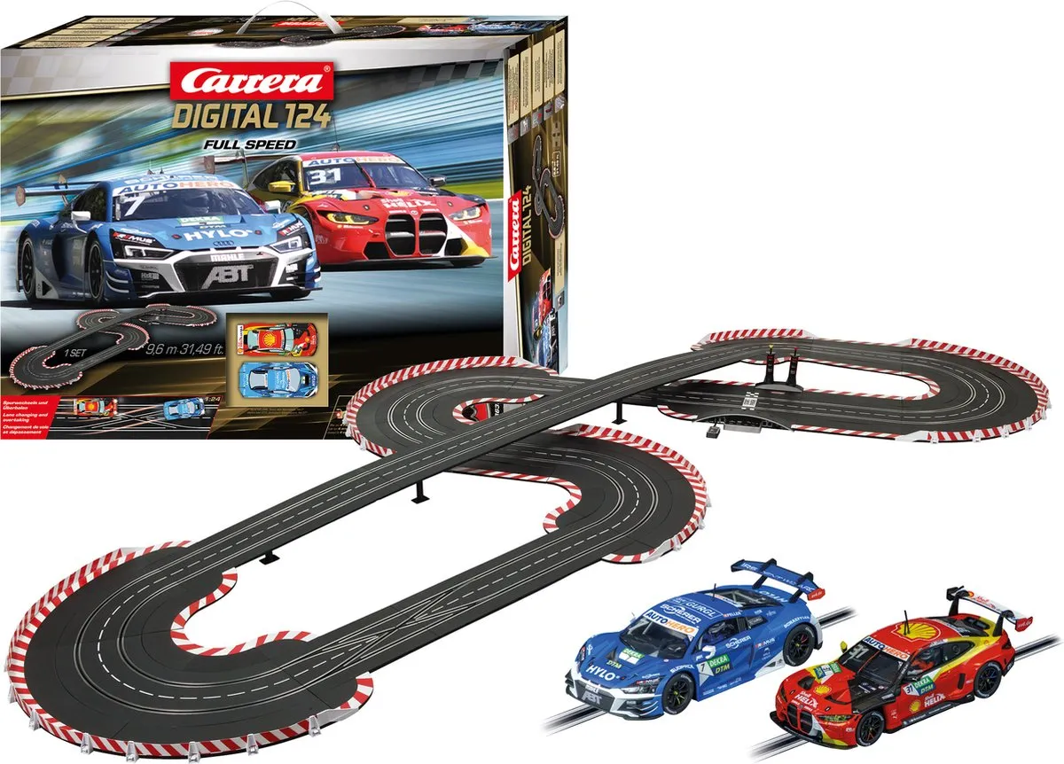 Carrera Racebaan Digital 124 CAR20023633 Audi R8 LMS GT3 EVO II vs. BMW M4 GT3