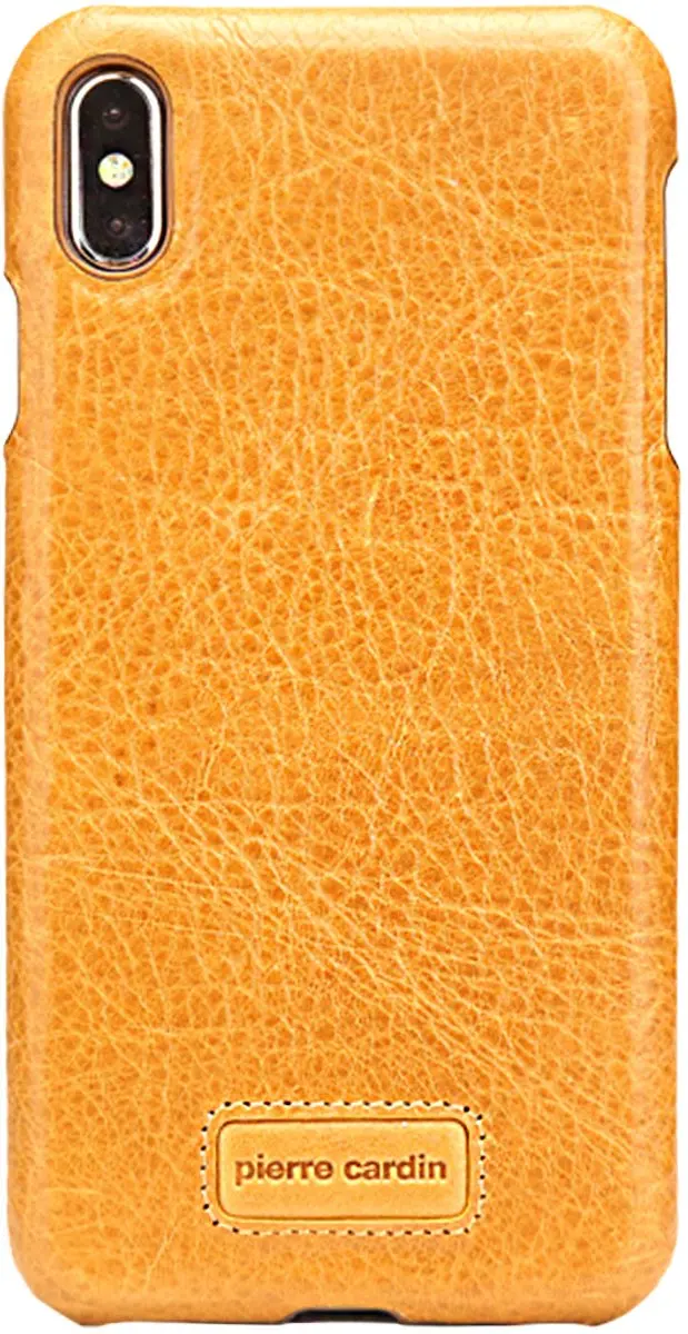 Geel hoesje van Pierre Cardin