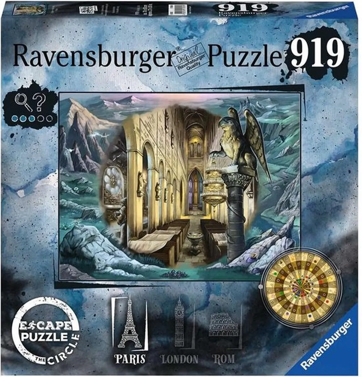 Ravensburger Escape the Circle Paris Puzzel - 920 Stuks