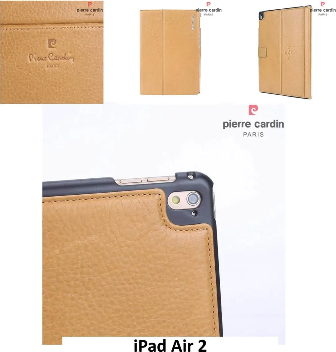 Pierre Cardin Apple Geel Book Case hoesje iPad Air 2