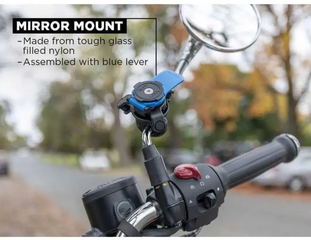 Quad Lock V2 Telefoniehouder Spiegelmontage - Zwart