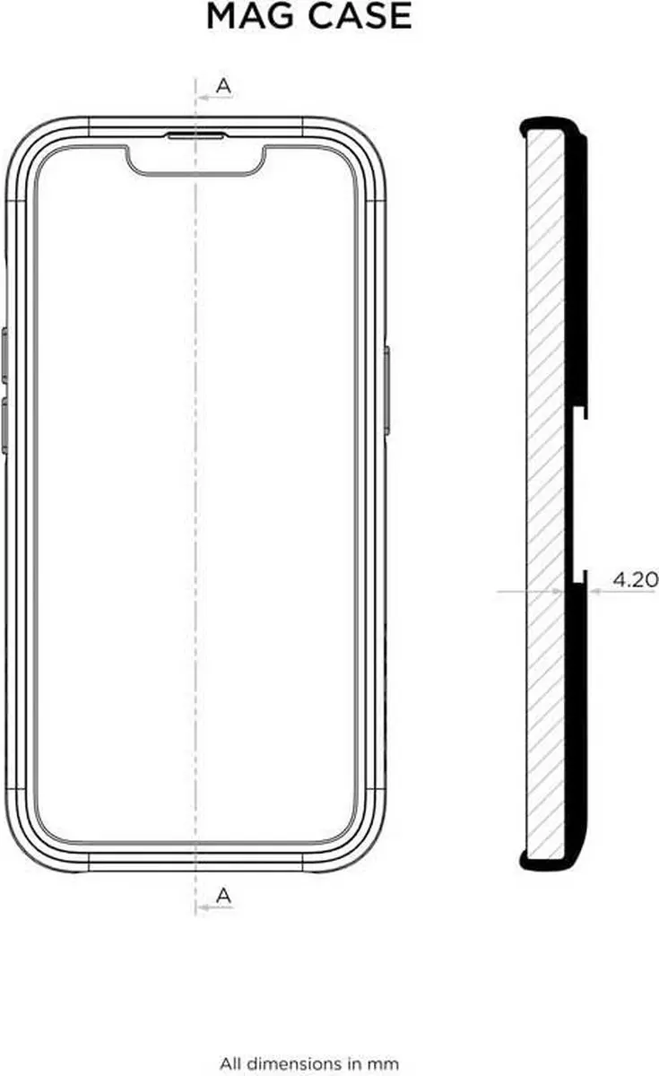 Quad Lock Mag iPhone 12 Pro Max Hoes - Zwart