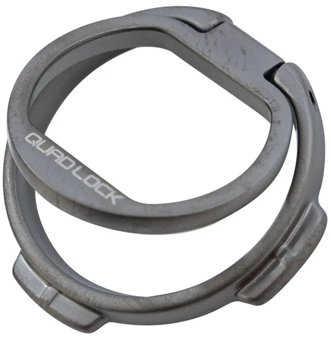 Quad Lock QLA-RNG-SLV Telefoonhoesje Ring - Zwart