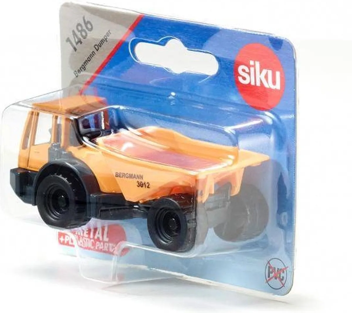 SIKU Bergmann Dumper Kiepwagen 1486 - Geel