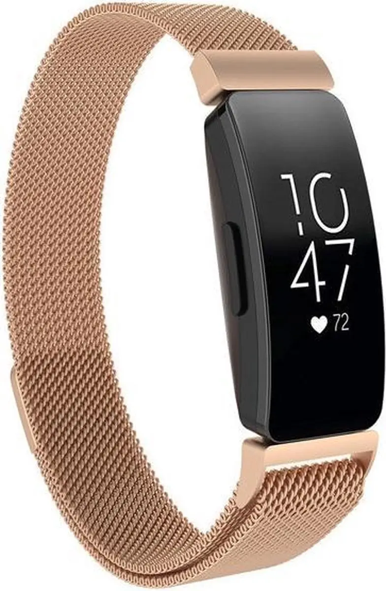 Fitbit Inspire Milanese band (rosé goud)