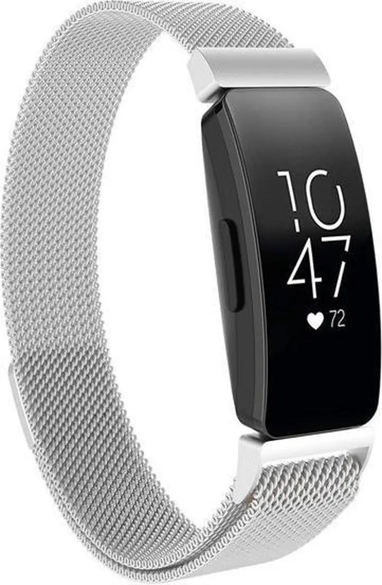 Fitbit Inspire  Milanese band (zilver)
