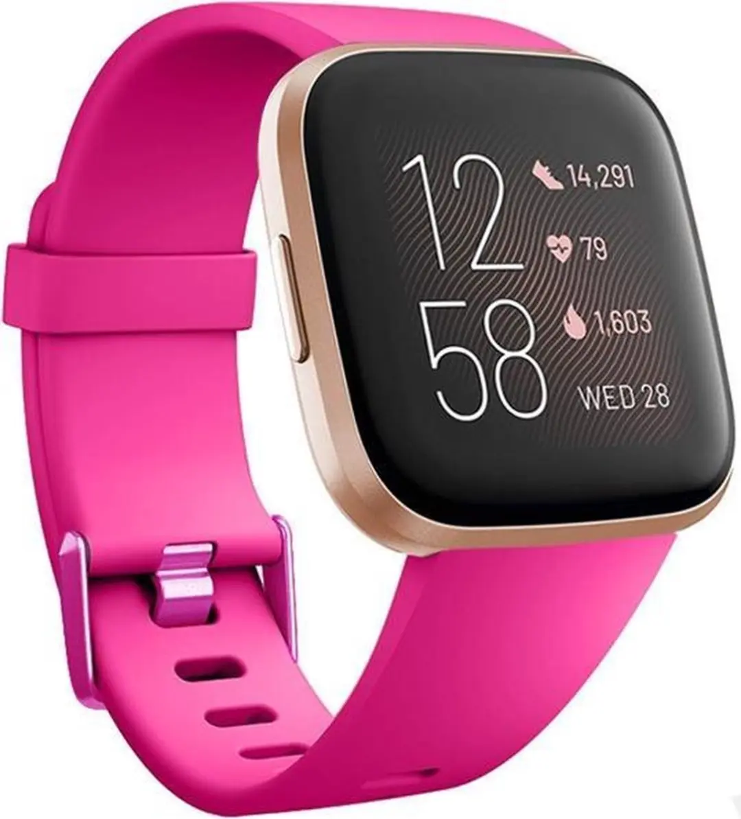 Fitbit Versa silicone band (roze)