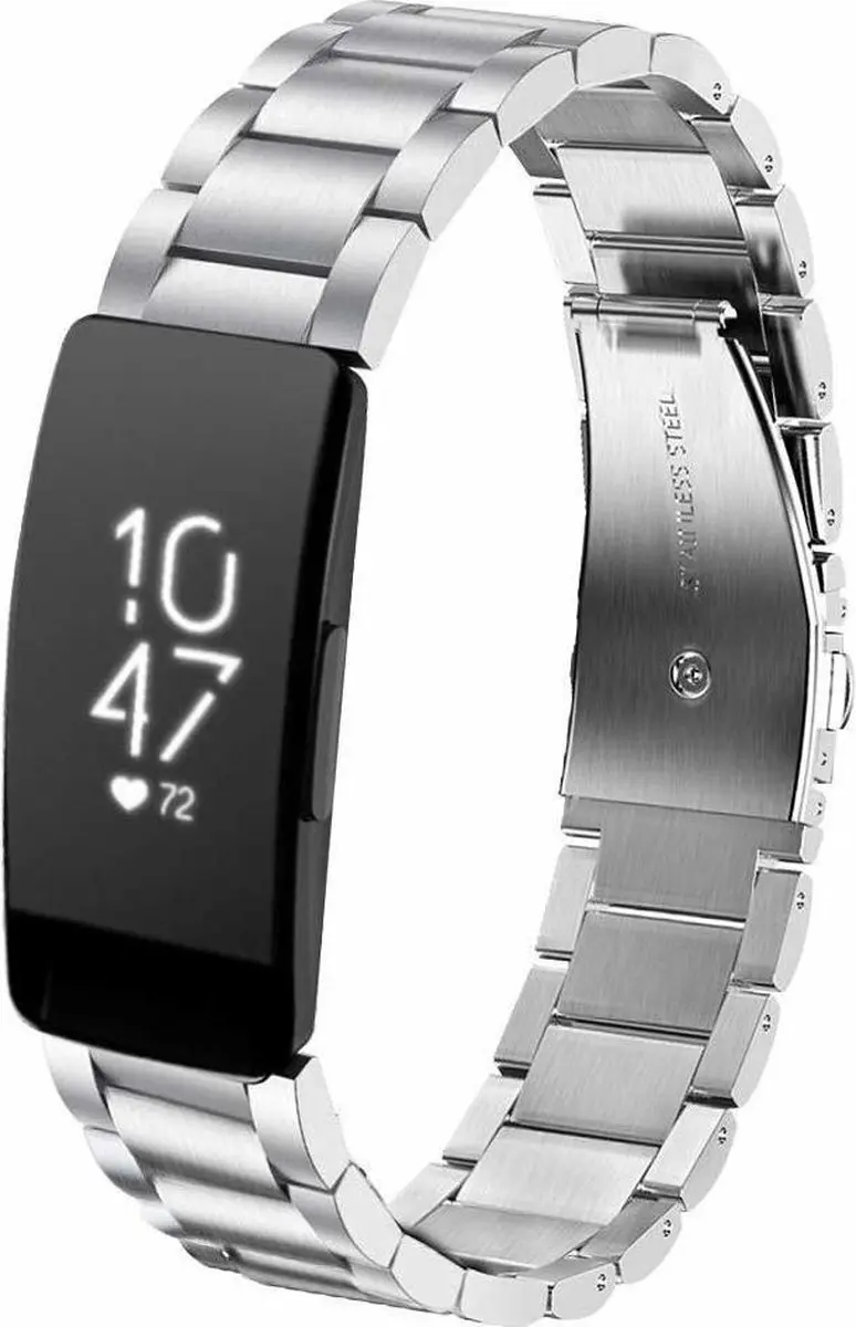Fitbit Inspire stalen bandje (zilver)