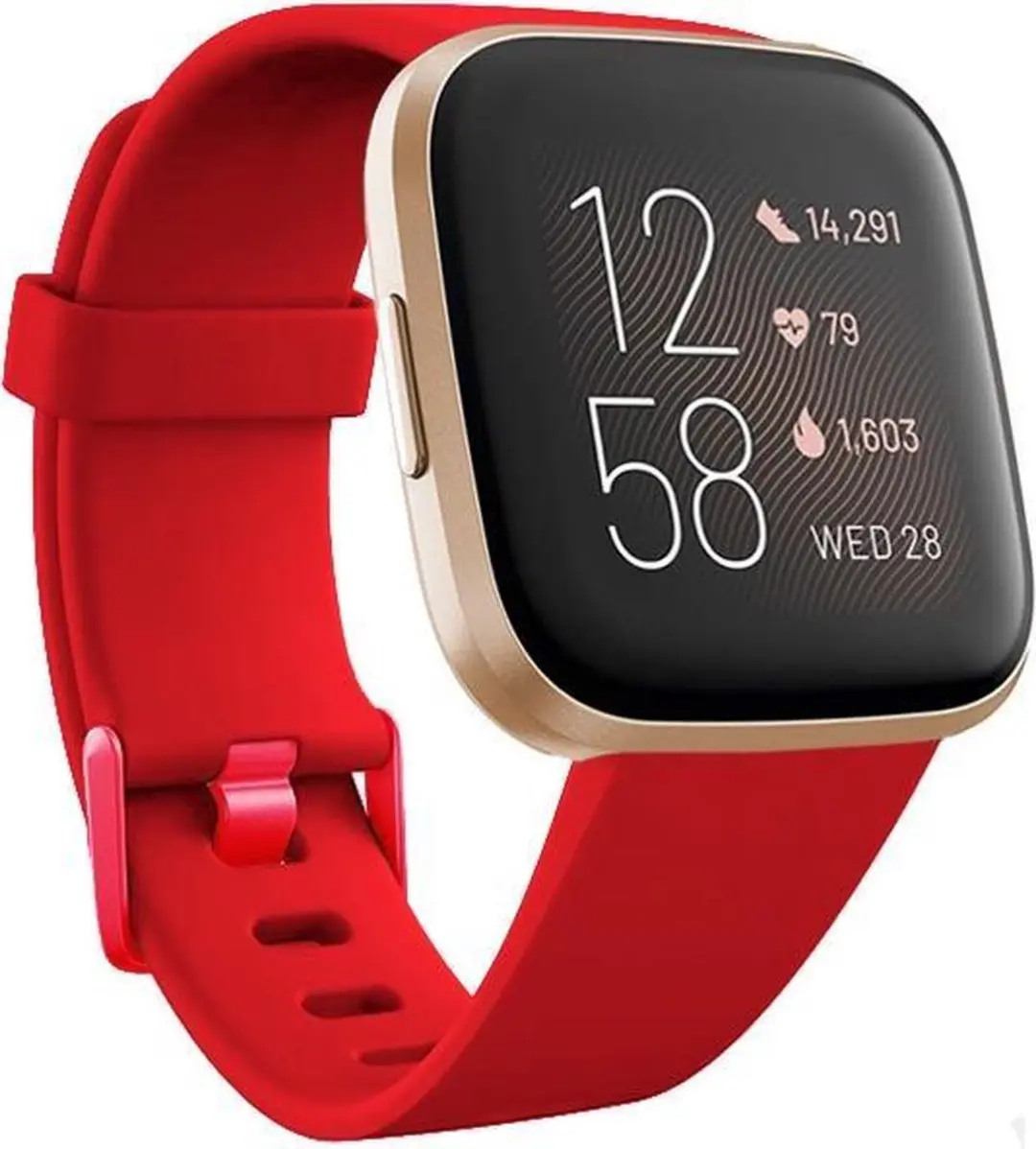 Fitbit Versa silicone band (rood)